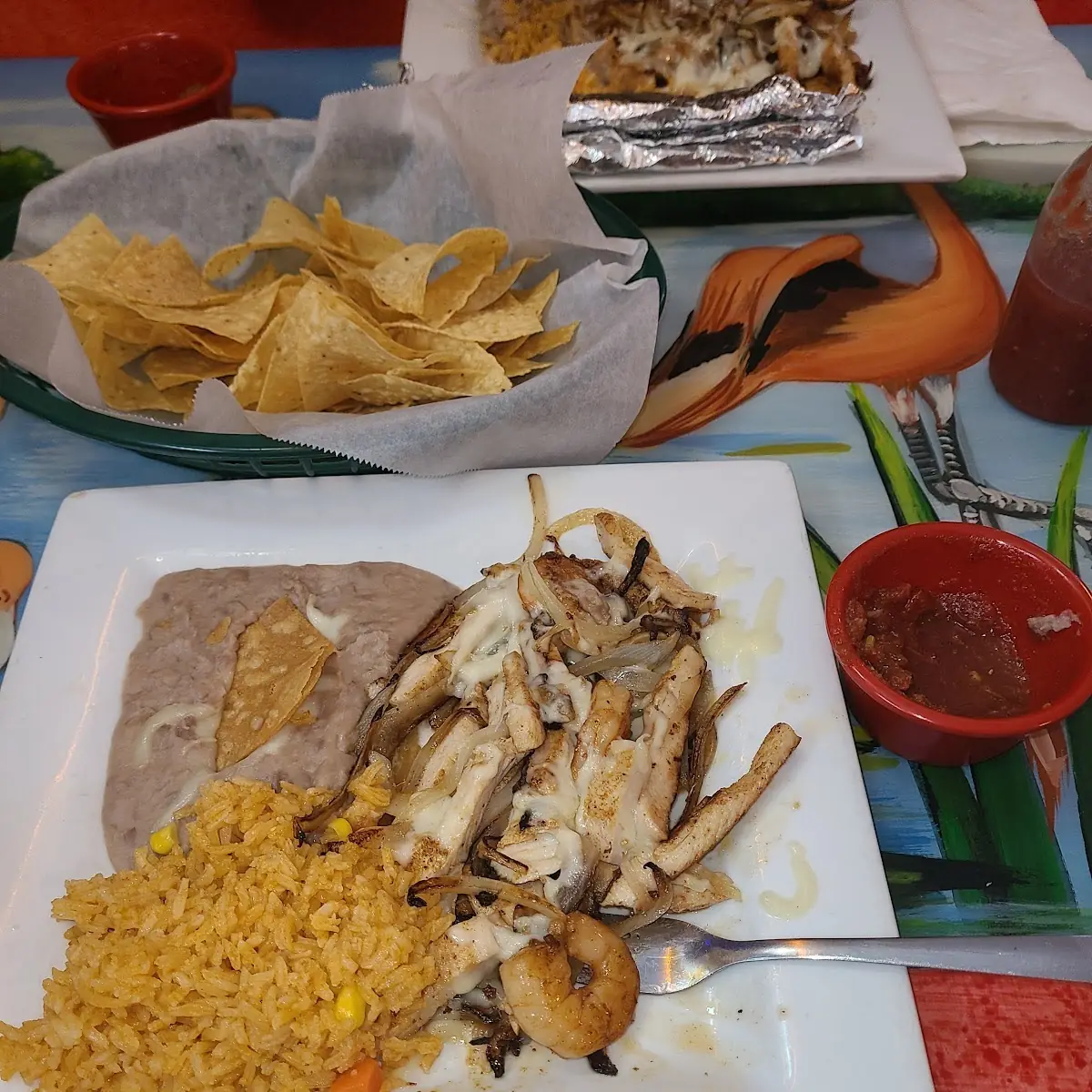 Chicken and Shrimp Fajitas