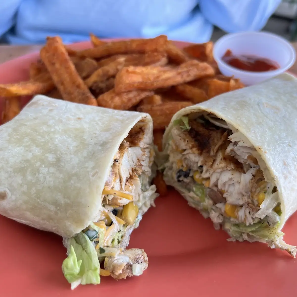 Jerk Chicken Caesar Wrap