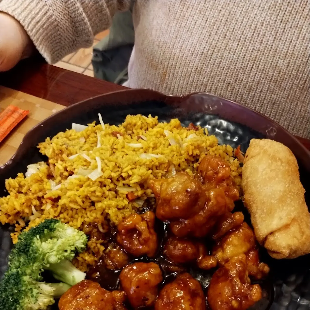 General TSO's Chicken with Pork Fried Rice