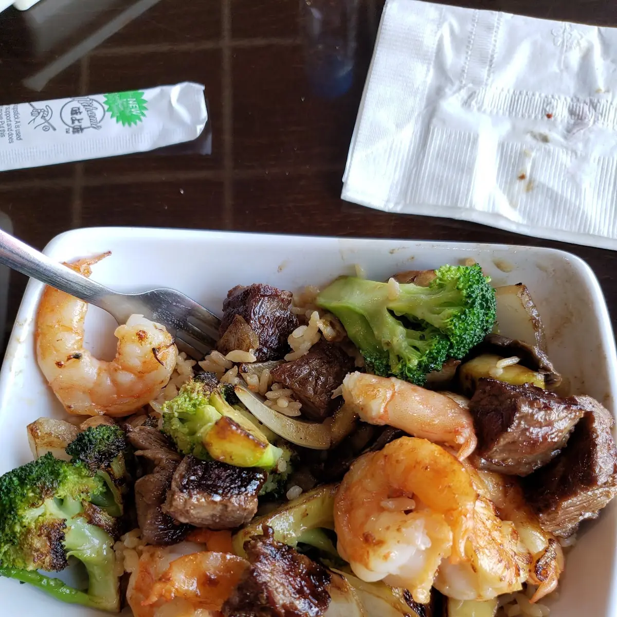 Shrimp & Teriyaki Chicken