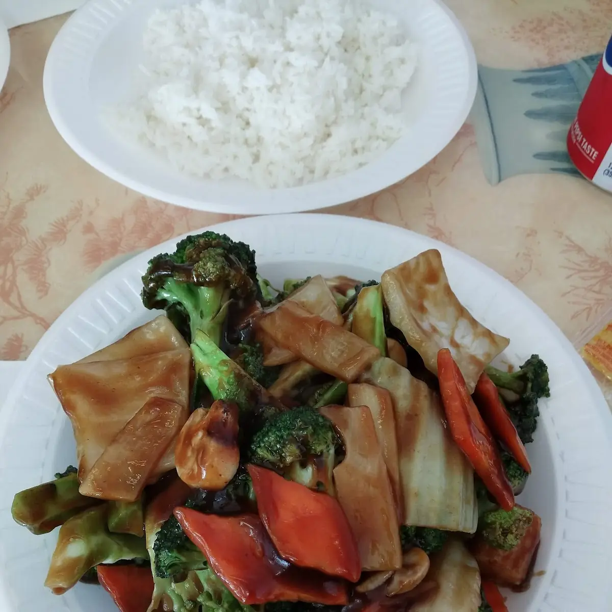 Vegetables and White Rice