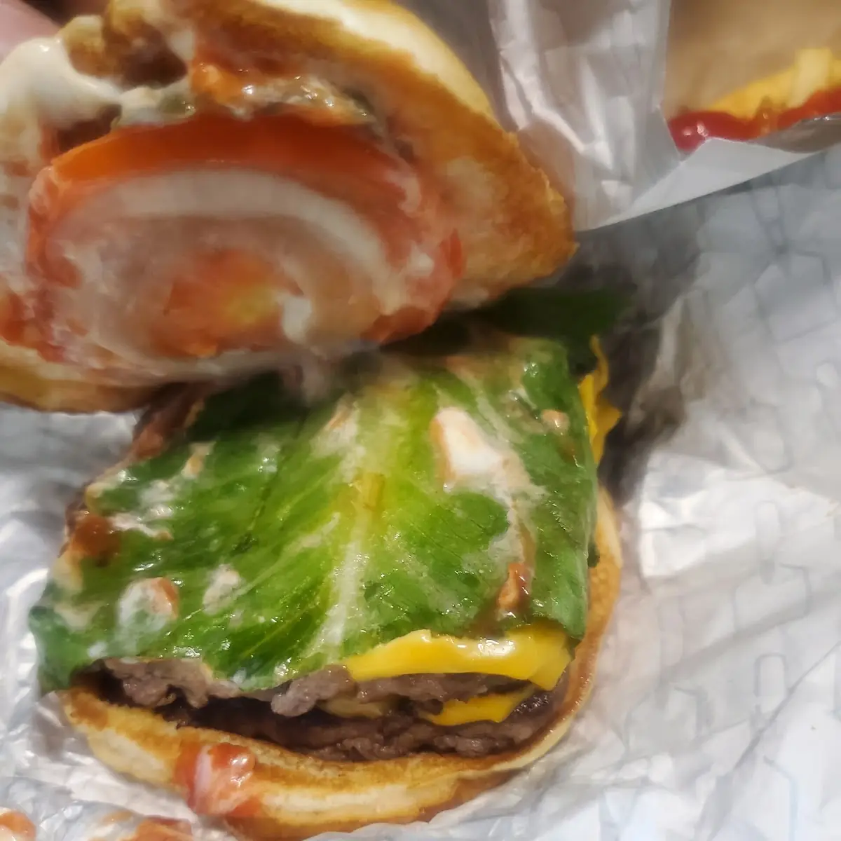 Dave's Double Cheeseburger Combo Fried Rice