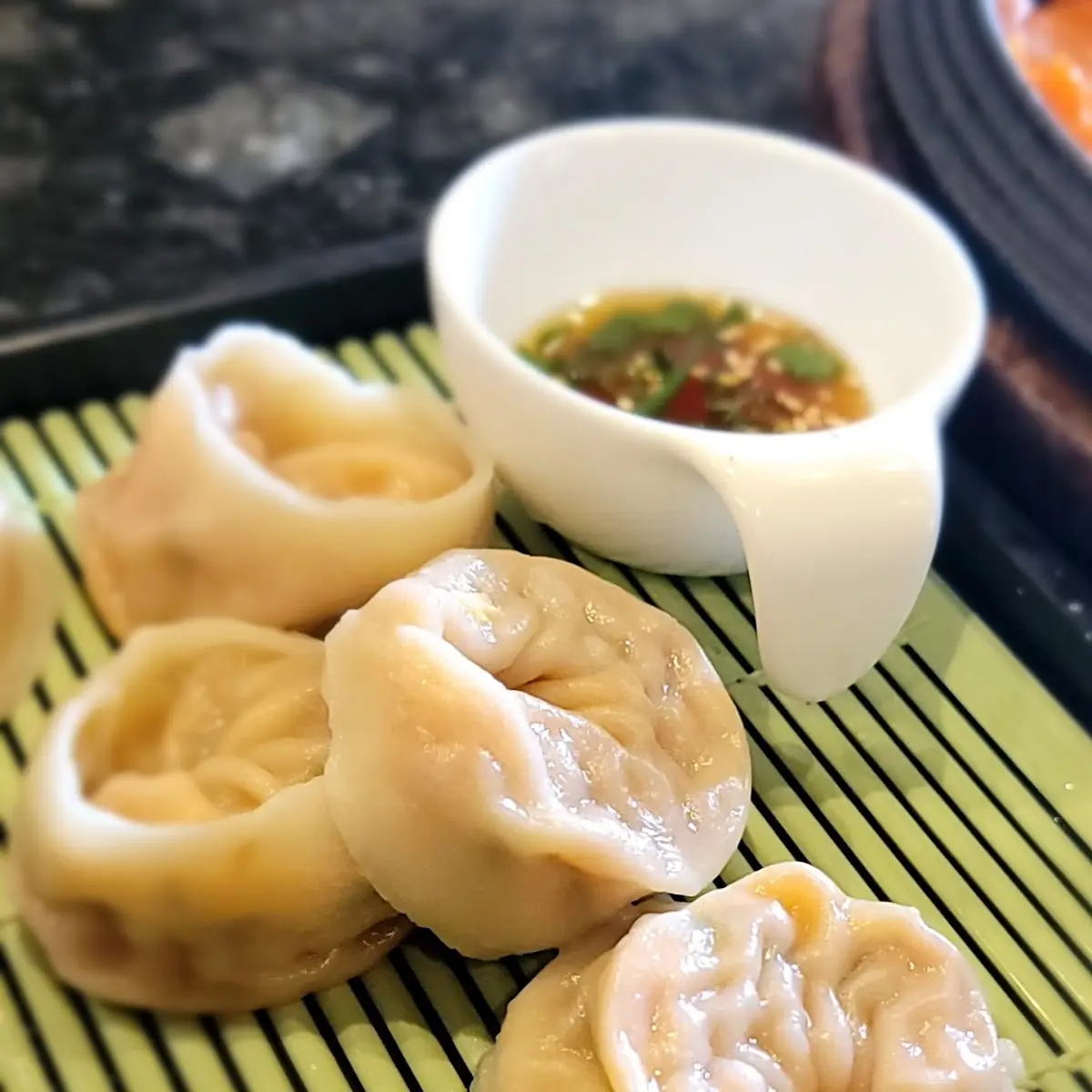 Kimchi Steamed Dumplings