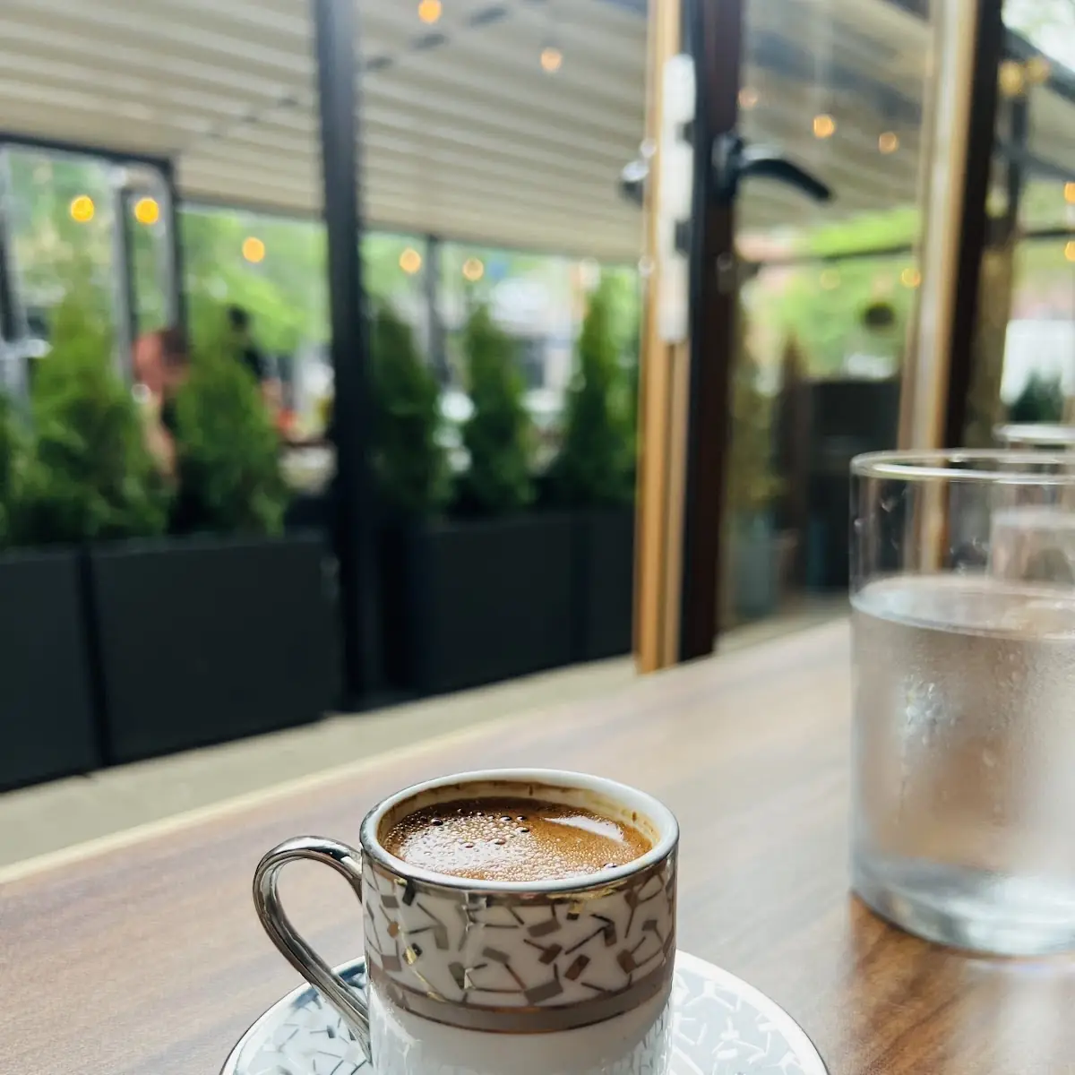 Turkish Coffee with Baklava Dessert