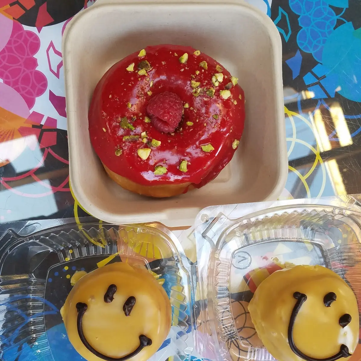 Baked Raspberry Cake Donut