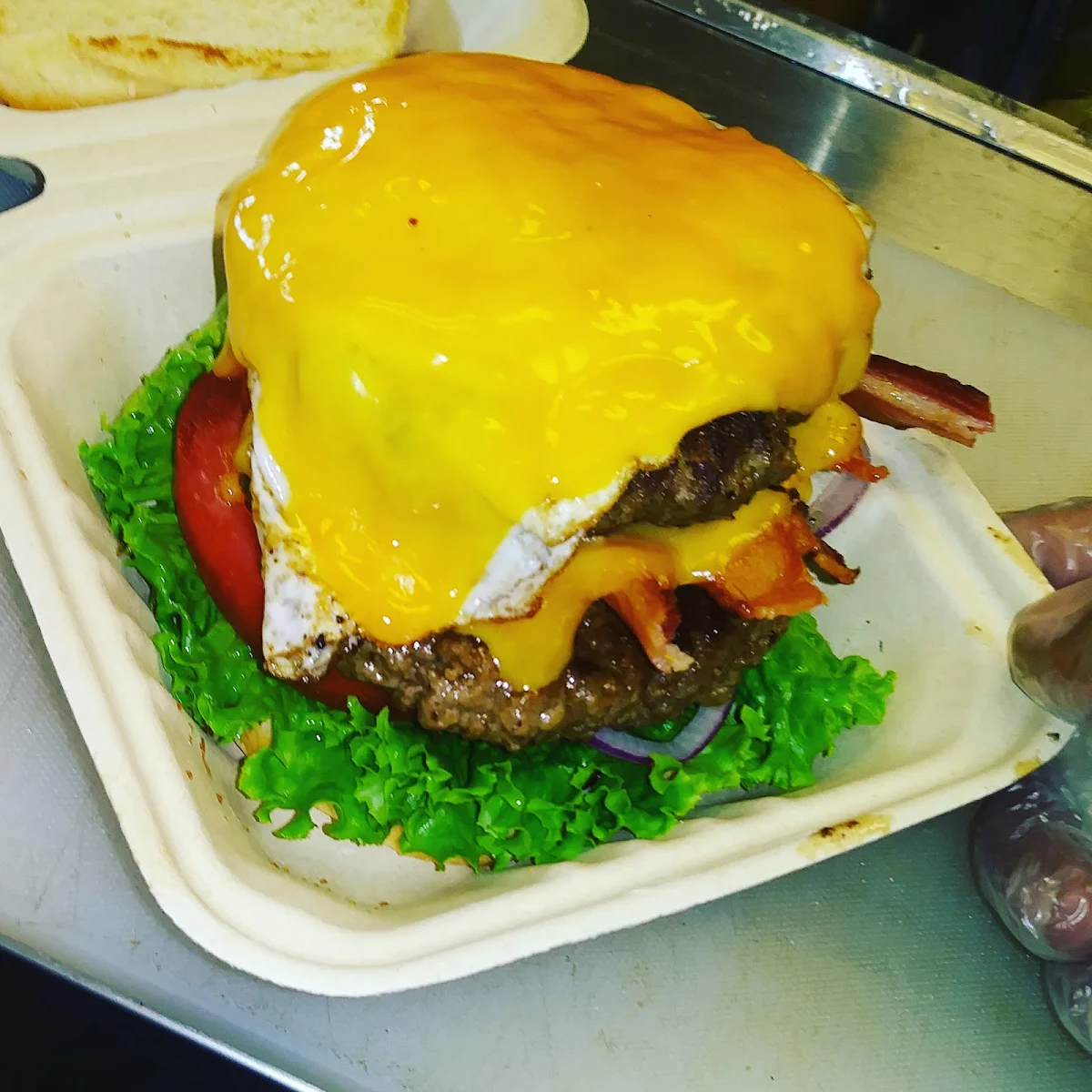 Double Bacon with Cheddar Cheese