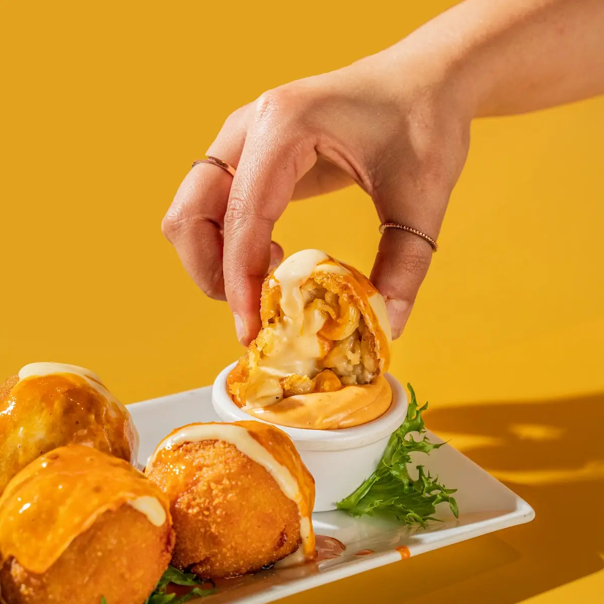 Buffalo Mac & Cheese Balls