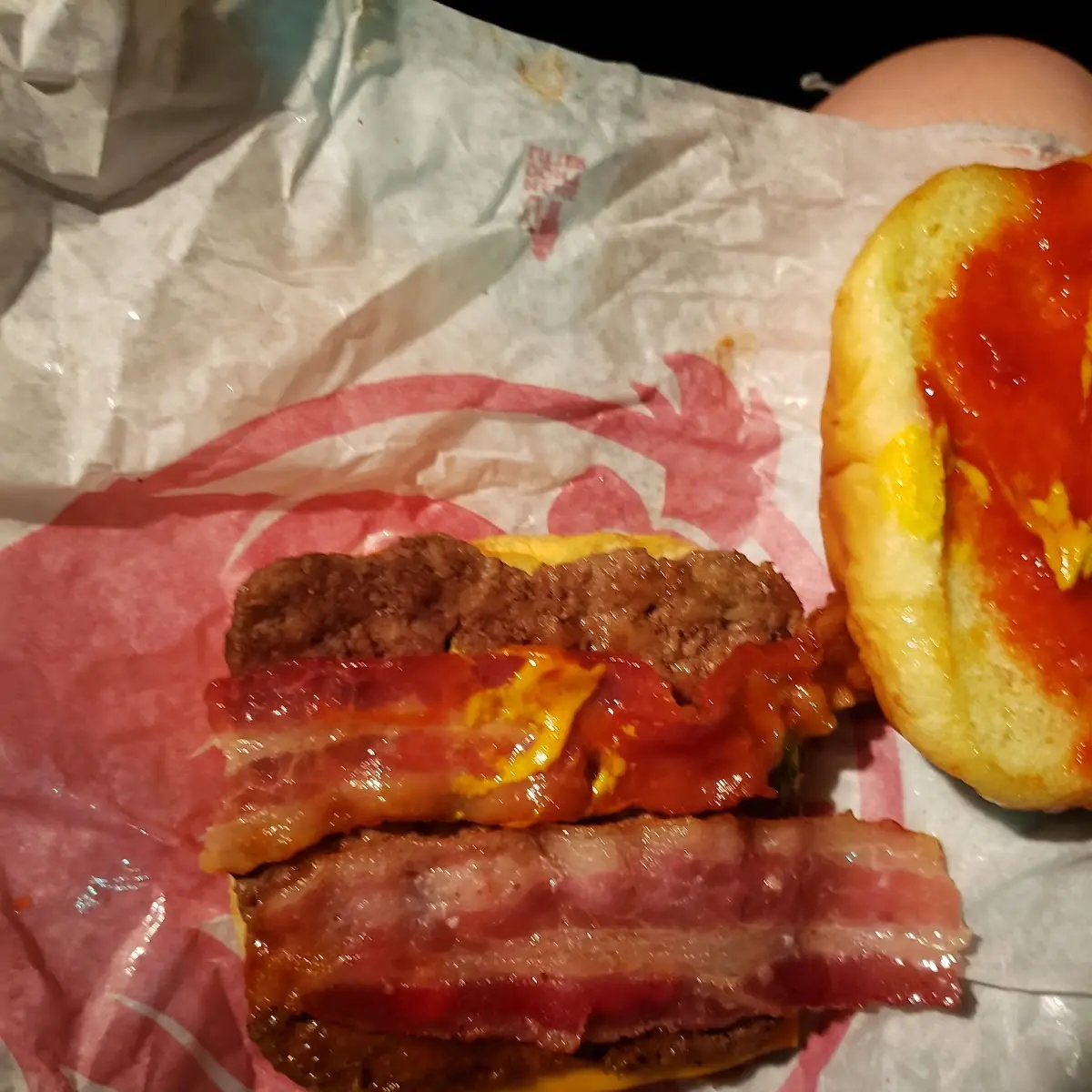 Raw Bacon Burger