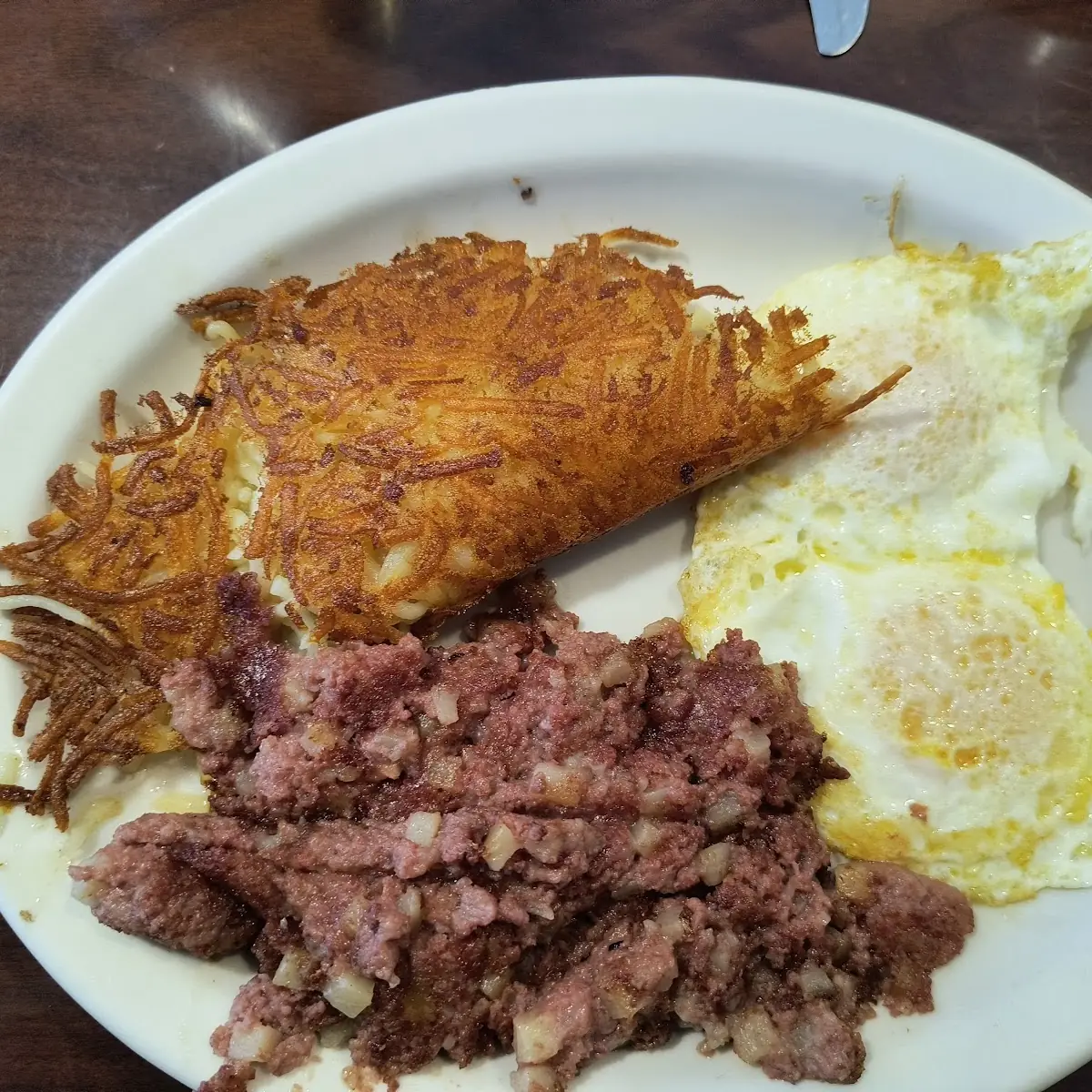 Corned Beef Hash & Eggs
