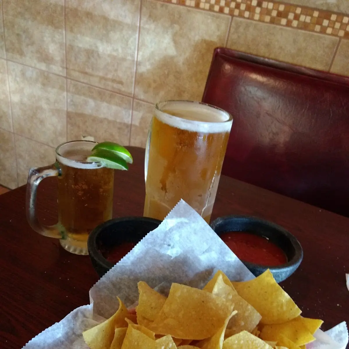 Chips Salsa and Cold Beer