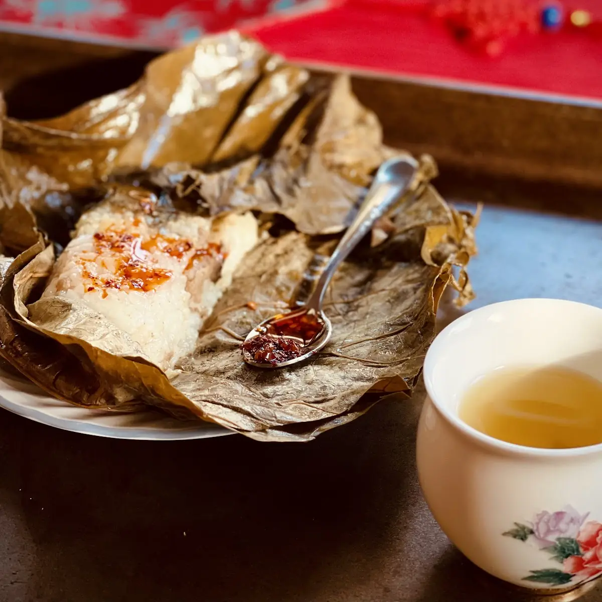 Sticky Rice Wrapped with Lotus Leaf