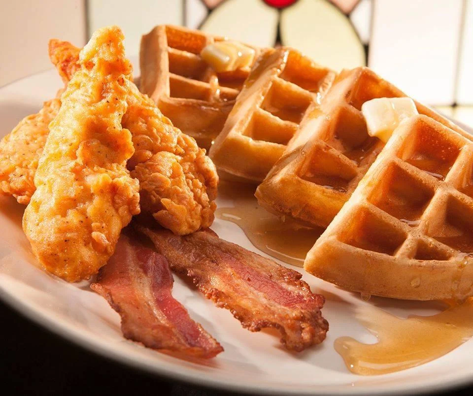 Chicken and Waffles, Ricky's All Day Grill - Walnut Grove