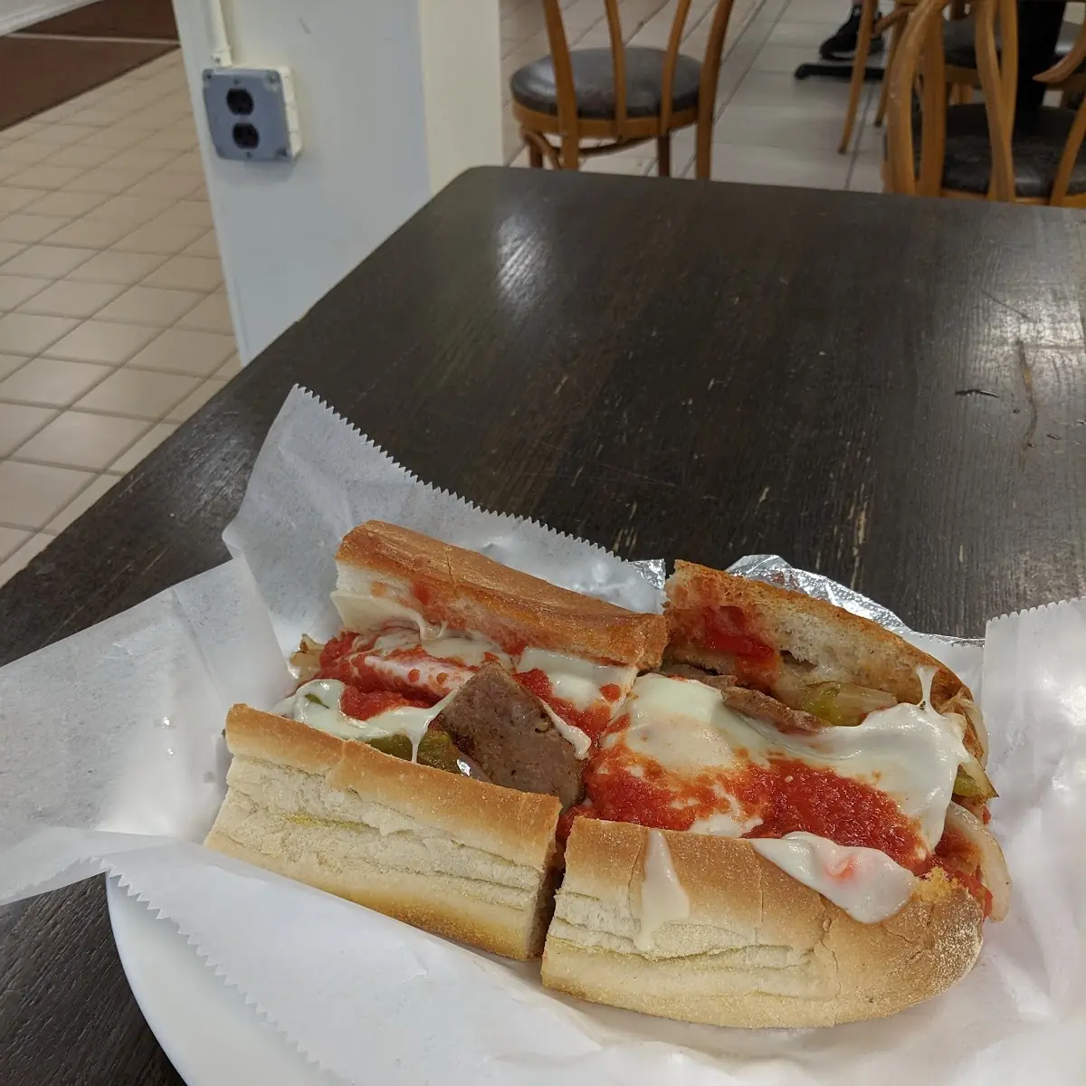 Sausage & Peppers Parmigiana