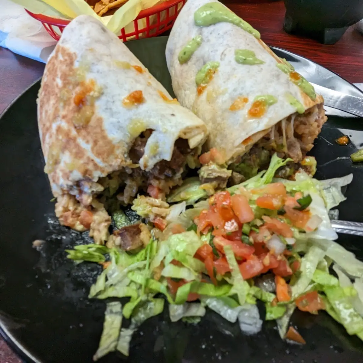 Chicken burrito