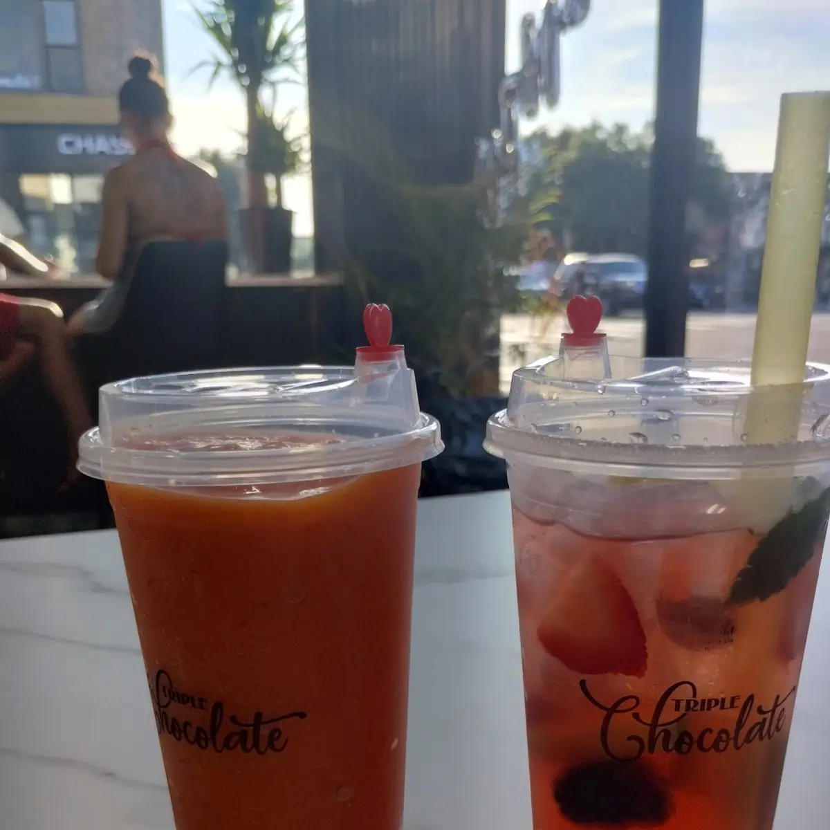 Mojito Drink and Mango Strawberry Smoothie
