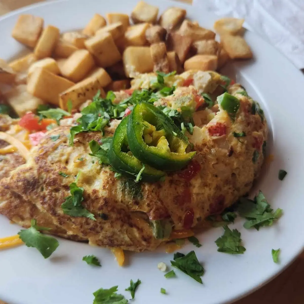 Chicken Fajita Omelette