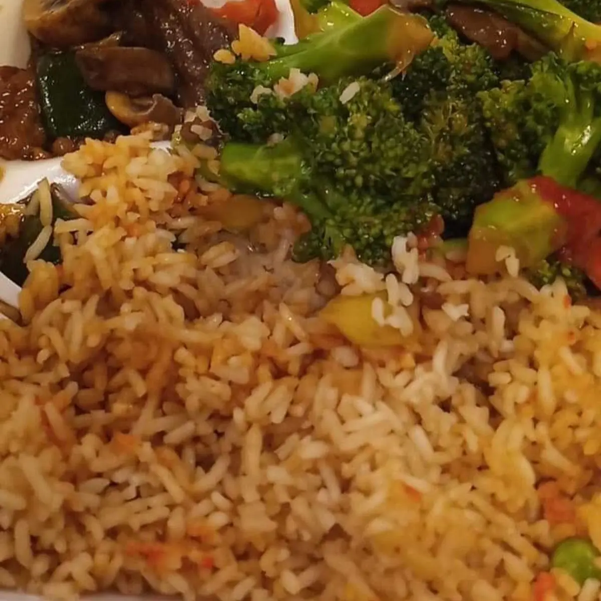 Broccoli Beef w Fried Rice