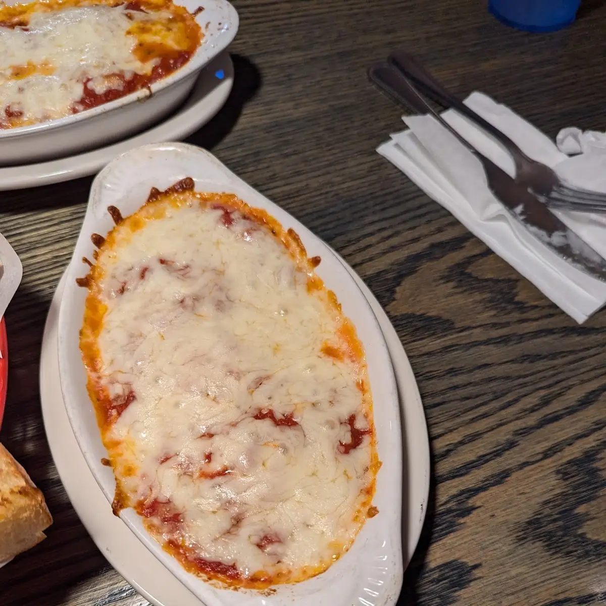 Eggplant Parmigiana with Spaghetti