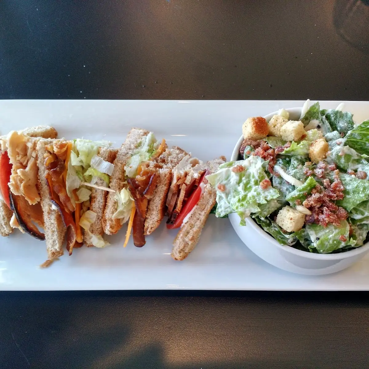Double Play Half Sandwich & Caeser Salad, Nappo's Sports Bar and Pub