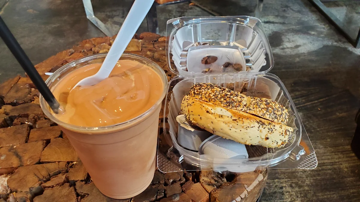 Everything Bagel with Cream Cheese Espresso Milkshake