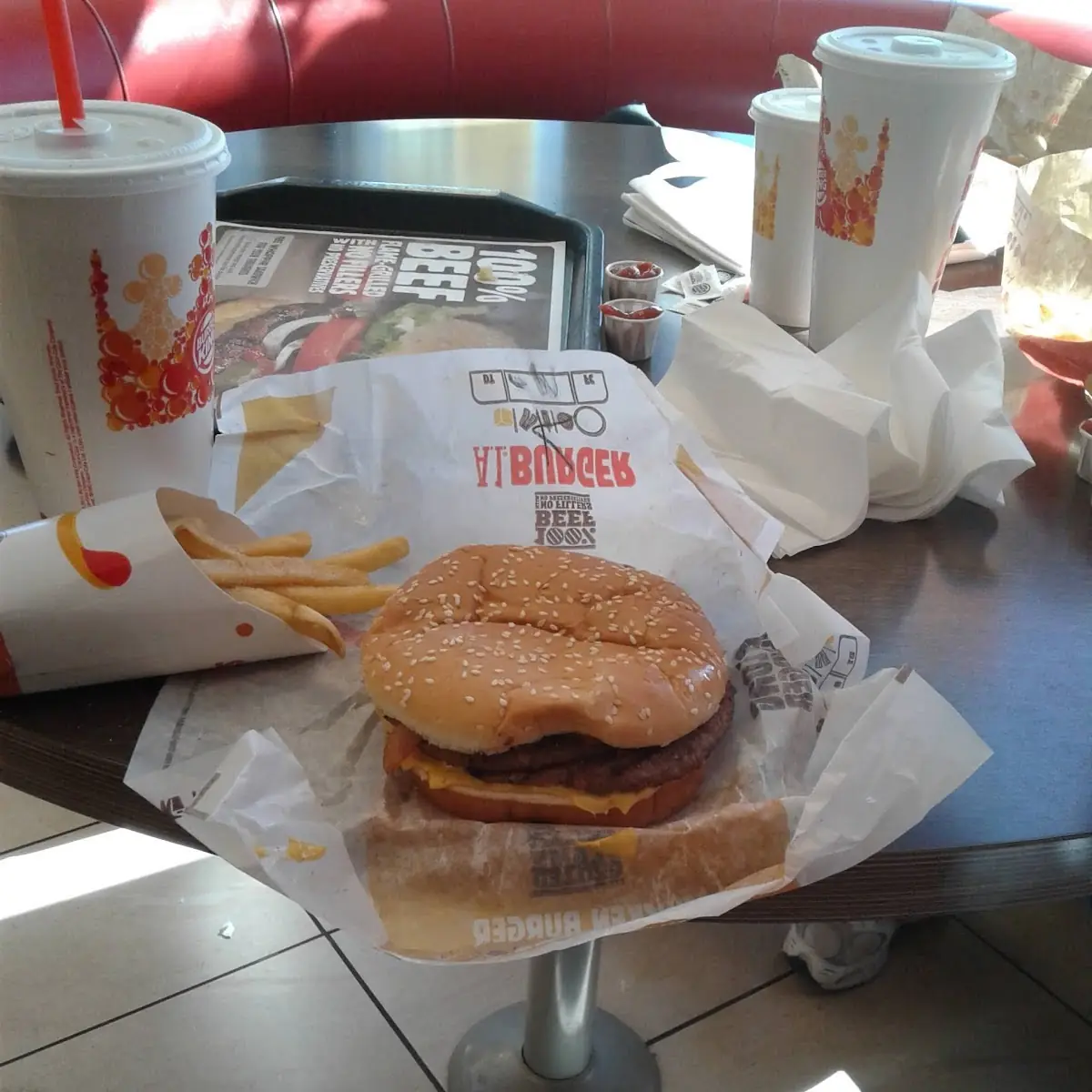 Half Pound Bacon Burger with Fries
