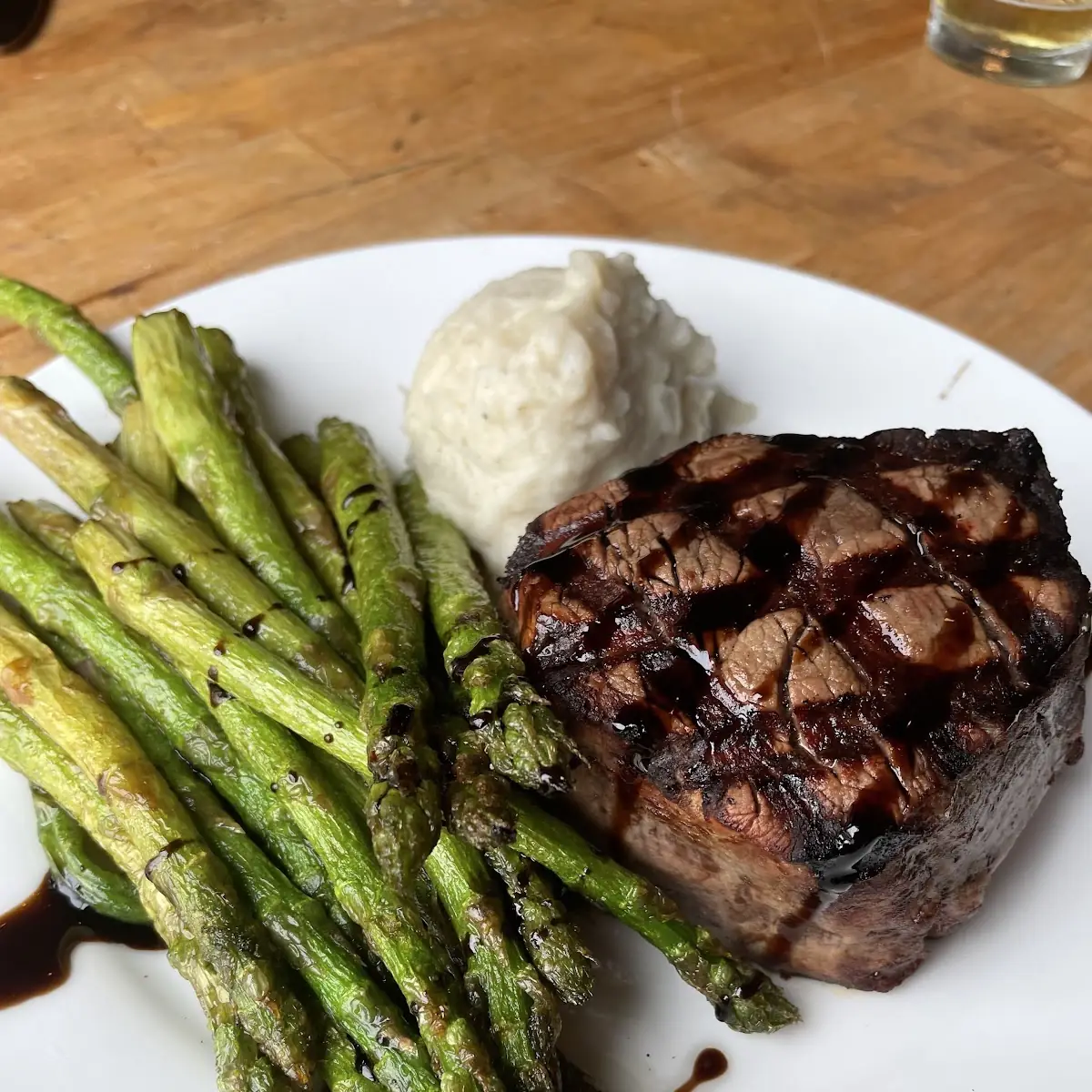 Steak Green Beans and Mashed Potatoes