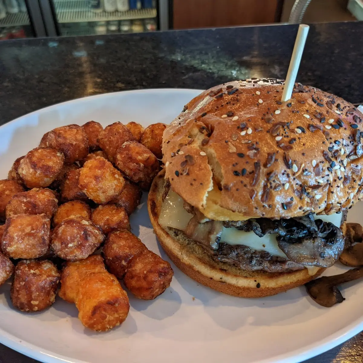 Mushroom Swiss Burger