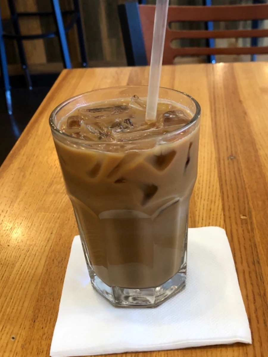 Iced Vanilla Latte with Soy Milk