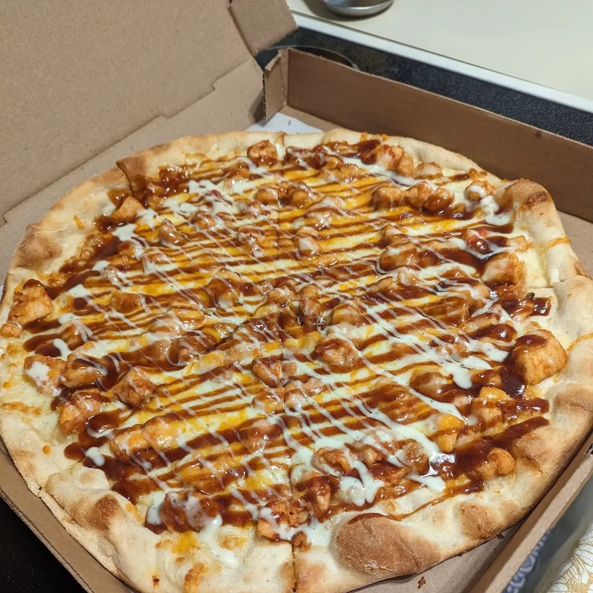Chin Tender Pried Steak Pizza