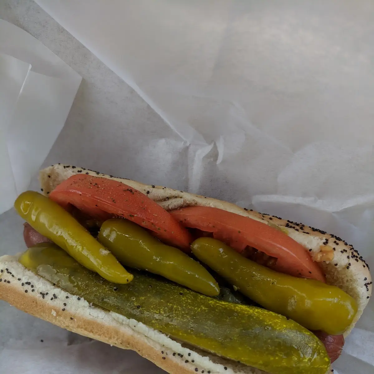 Two Pure Beef Chicago Style Hot Dogs