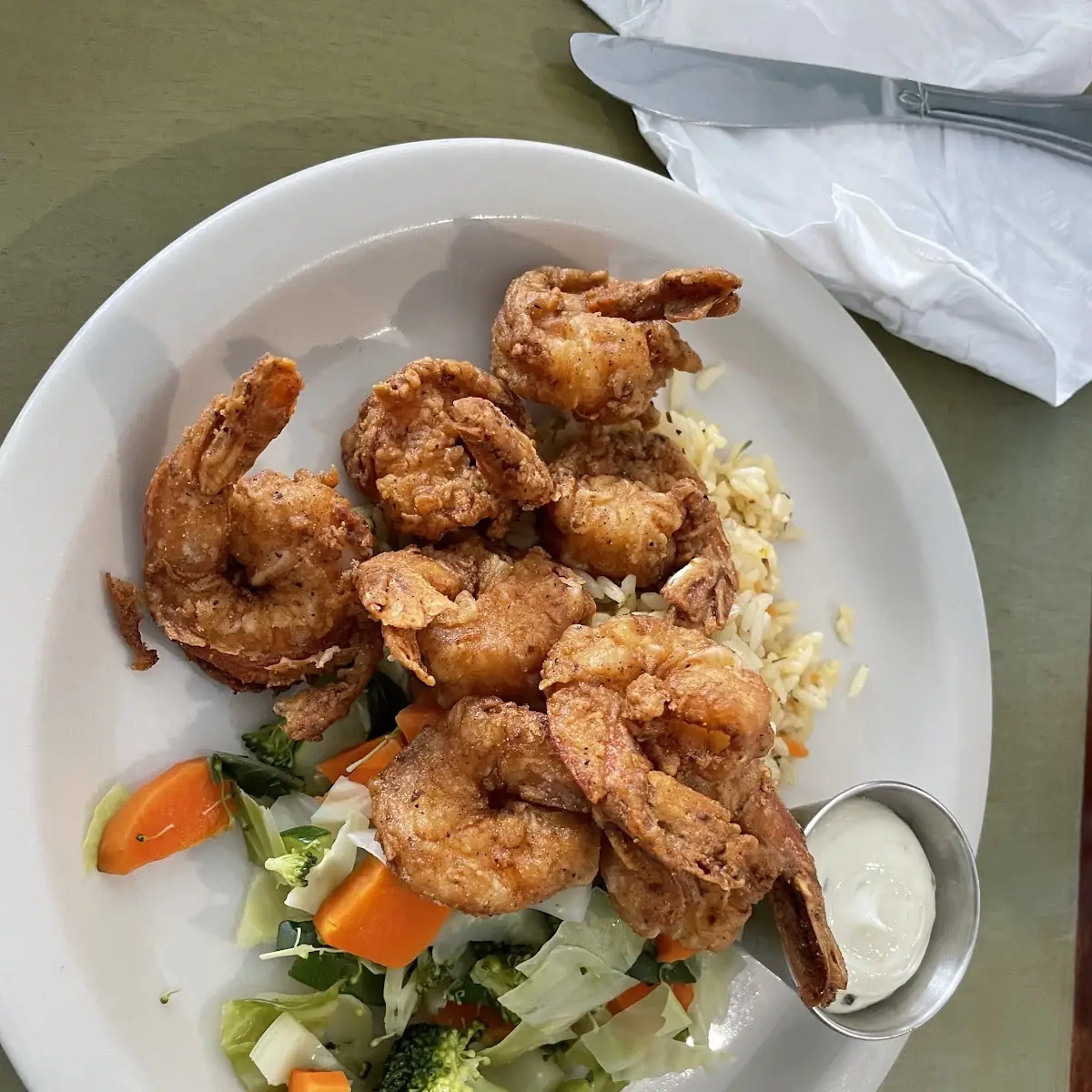 Fried Shrimp Rice and Veggies
