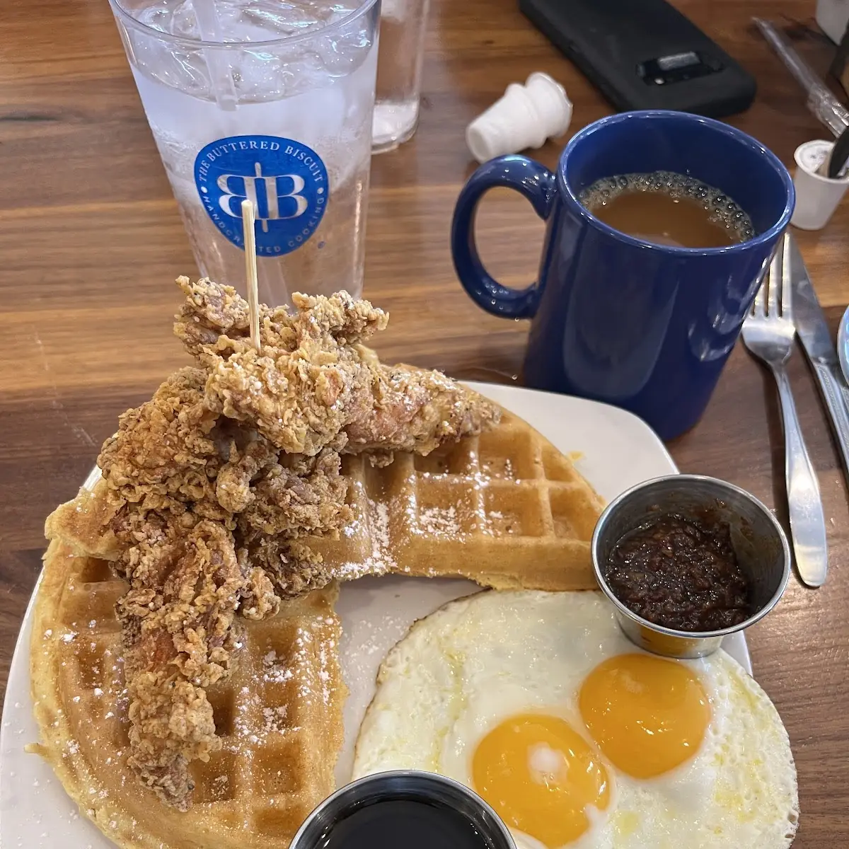 Kickin' Chicken Waffles
