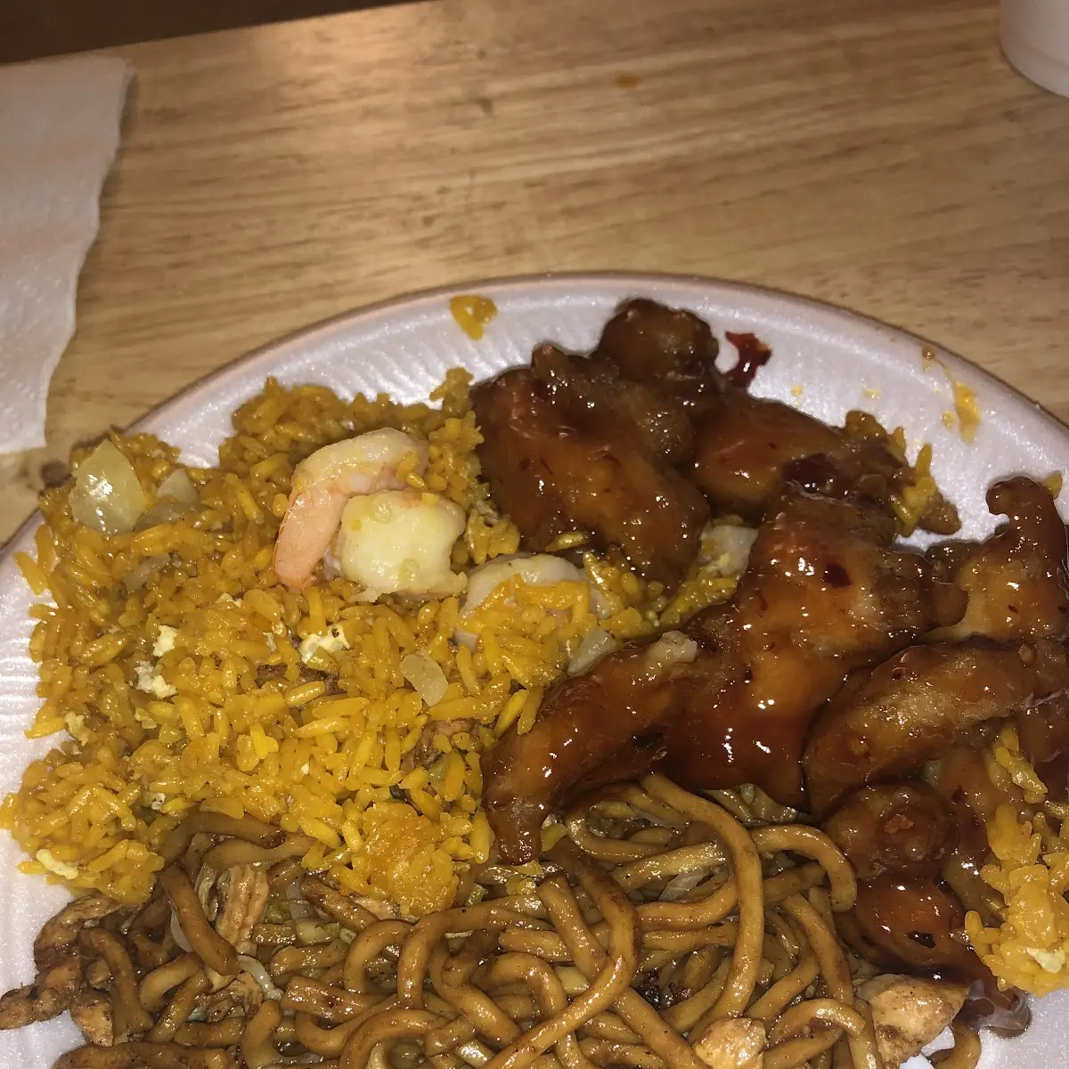 Shrimp Fried Rice Chicken Lo Mein