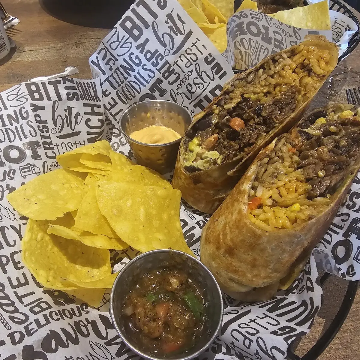 Burrito and Tortilla Chips