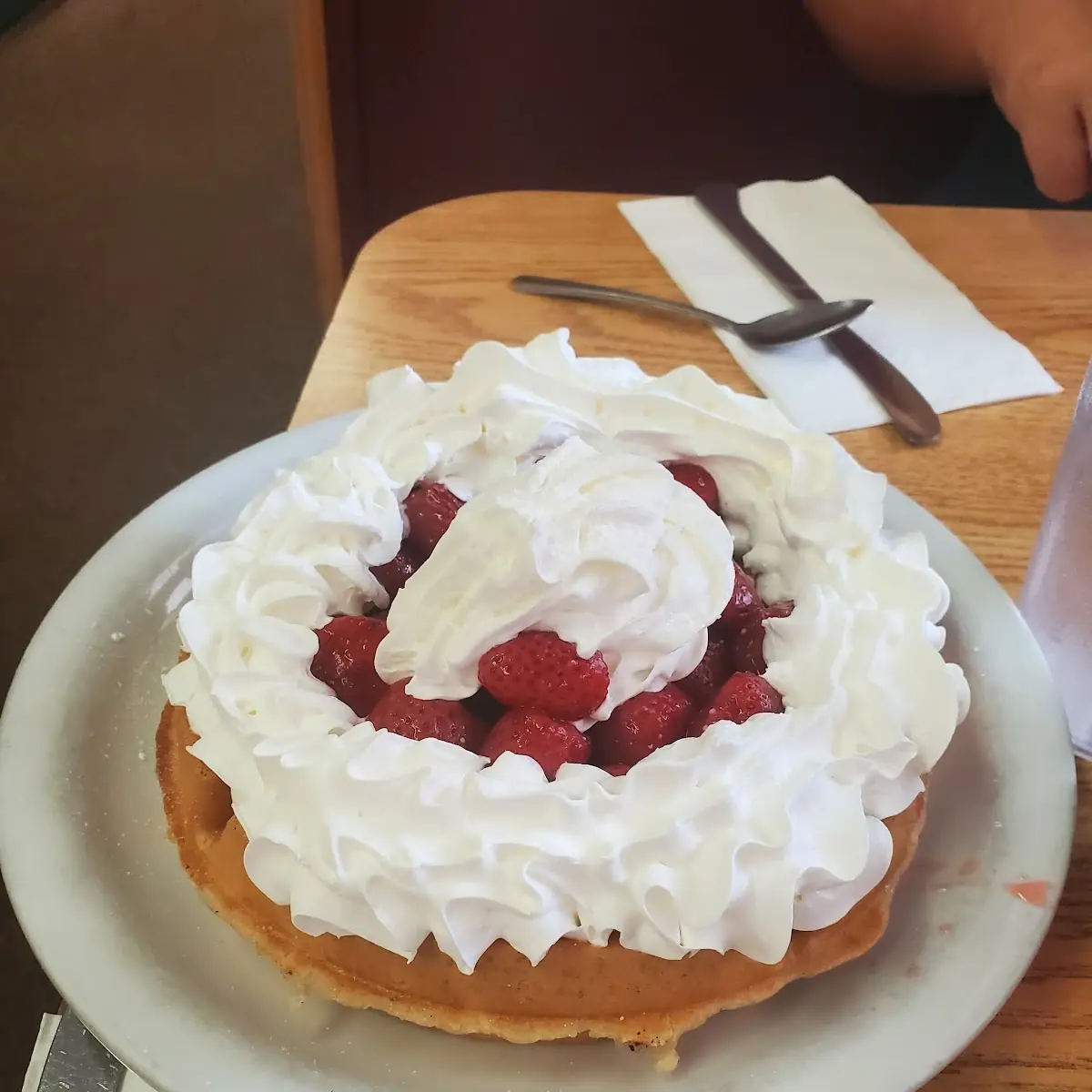 Belgian Waffle with Blueberries