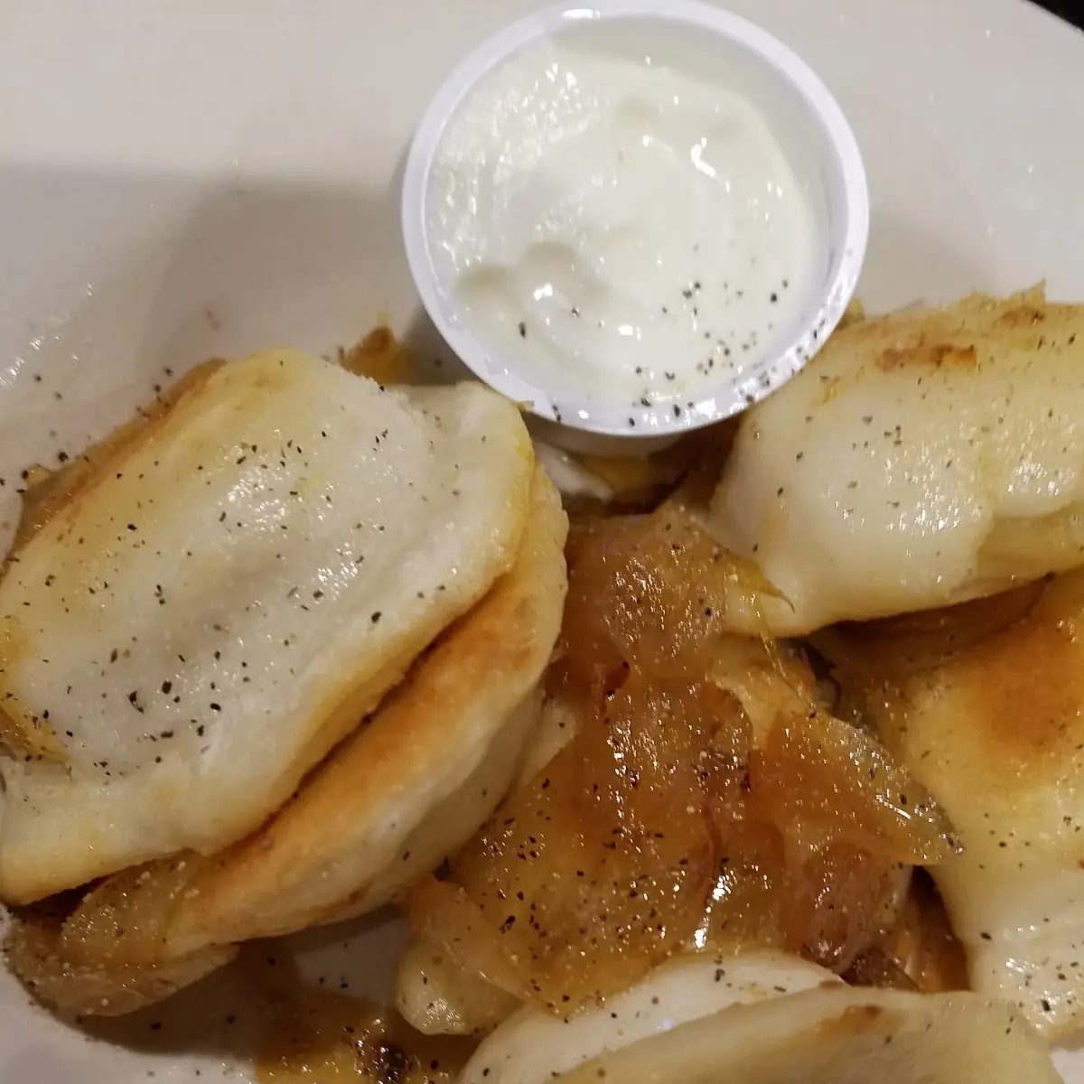 Pan Seared Pierogies