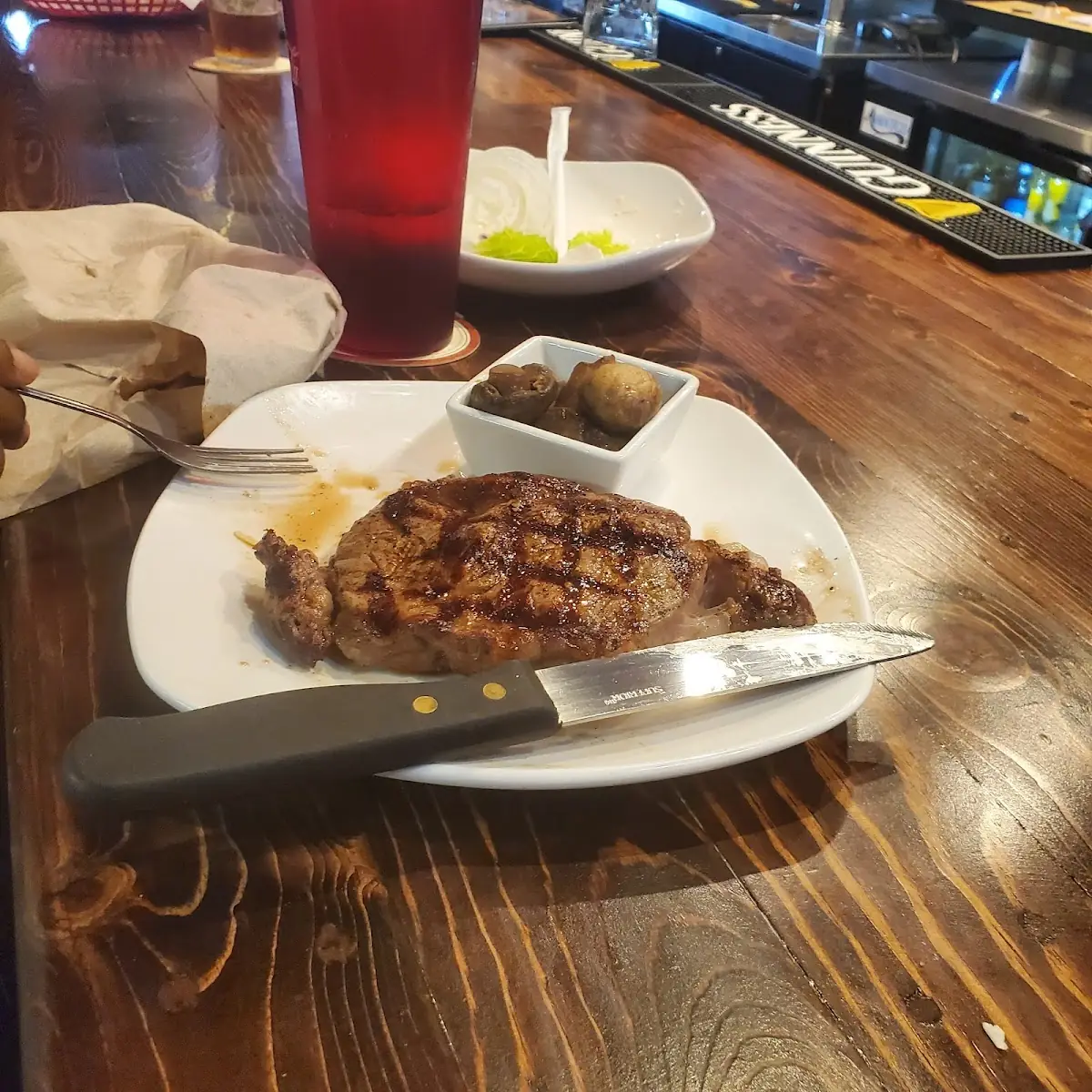 Ribeye and Sauteed Mushrooms