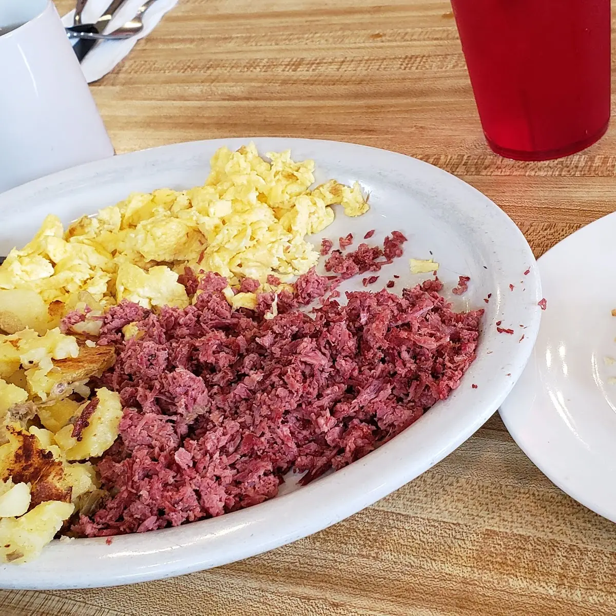 Corned Beef Brisket Hash & Eggs