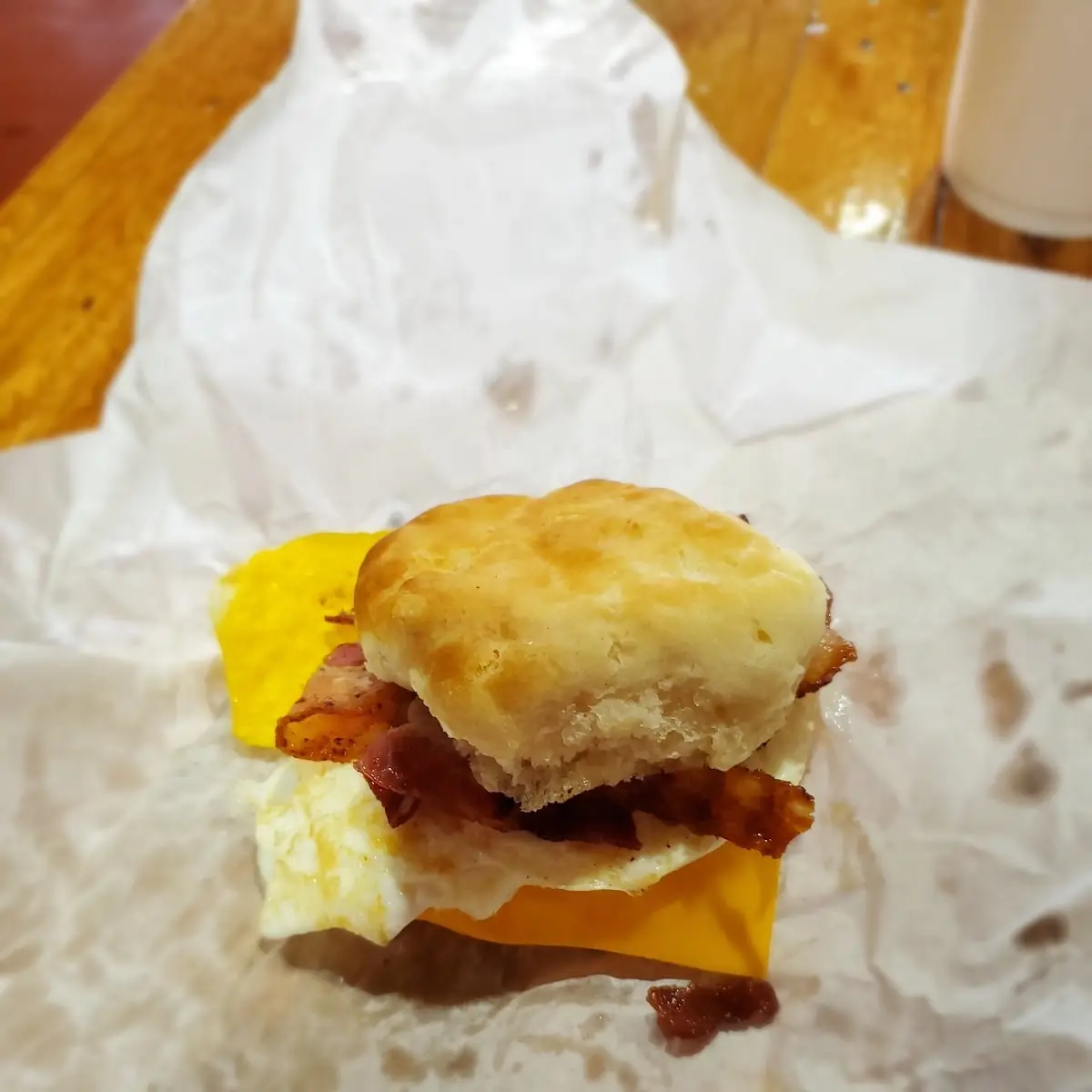 Bacon Egg and Cheese Biscuit