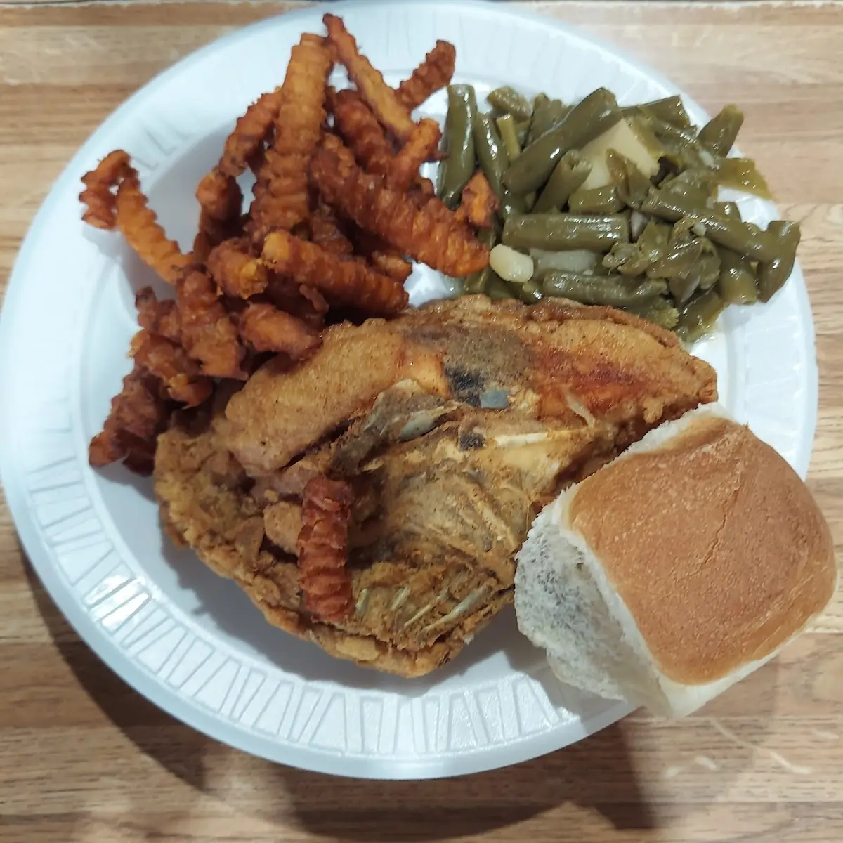 Fried Chicken Sweet Potato Fries