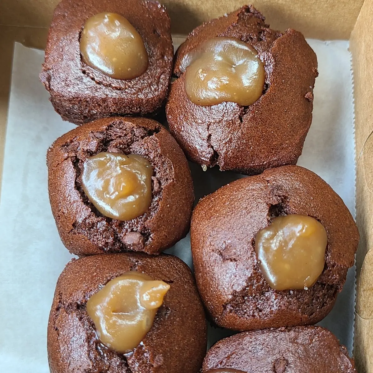 Salted Caramel Brownie Bites