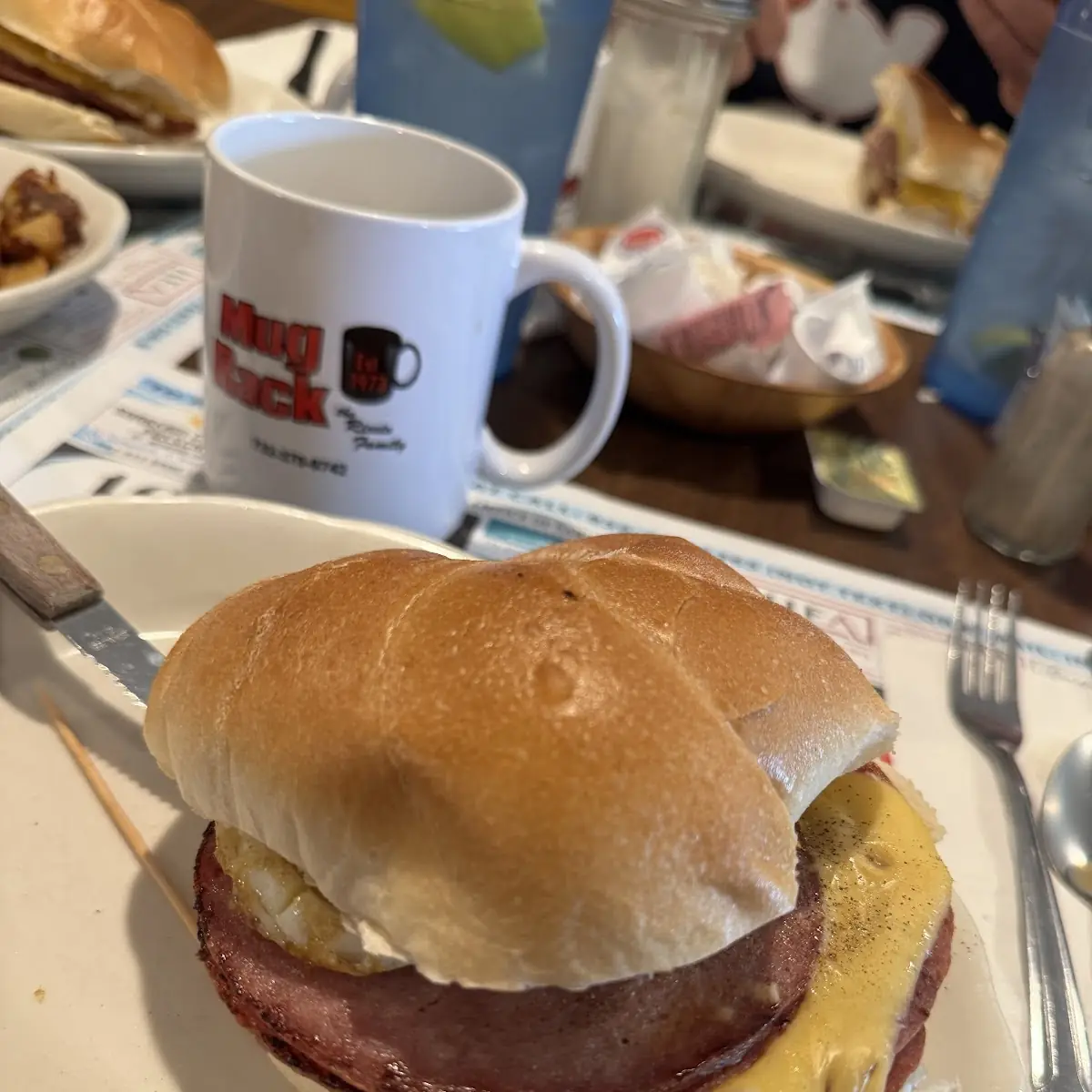 Breakfast Meat on a Hard Roll