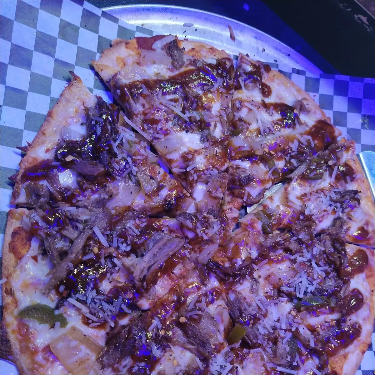 Spicy Smoked Pulled Pork BBQ Pizza