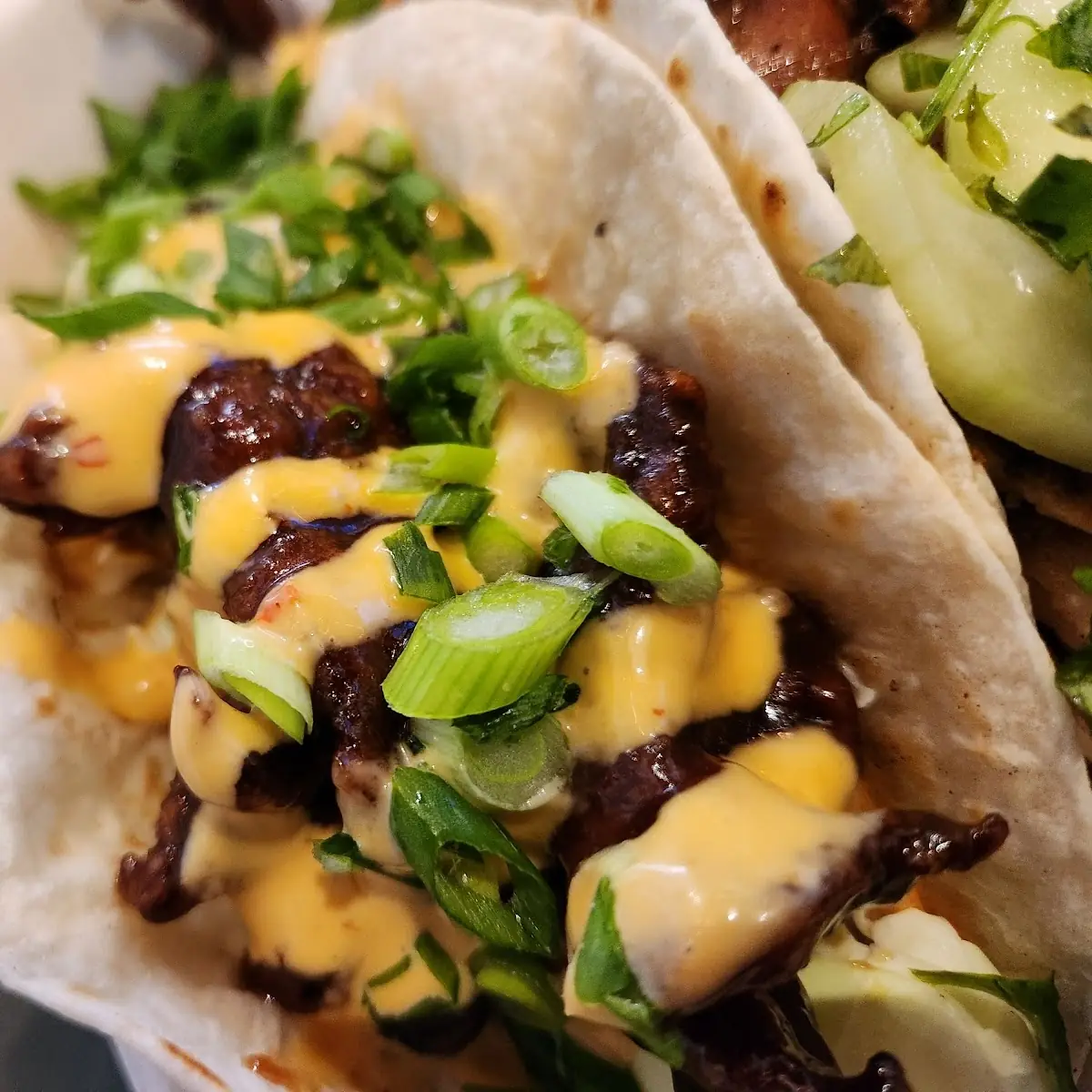 Mongolian Beef Tacos
