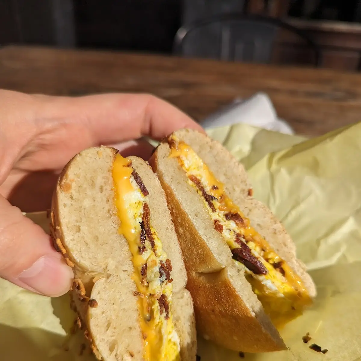 Bacon Egg and Cheese Bagel