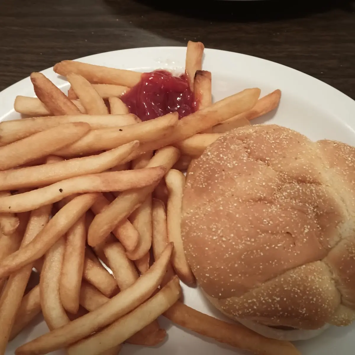 Cheese Burger and Fries