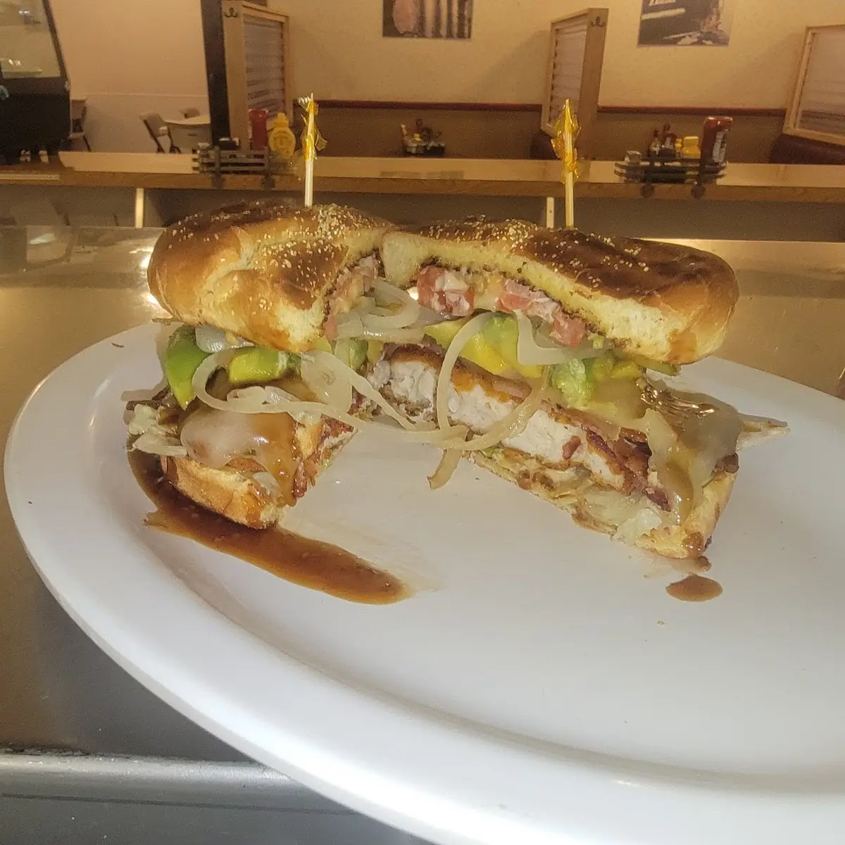 Loaded Teriyaki Chicken Sandwich