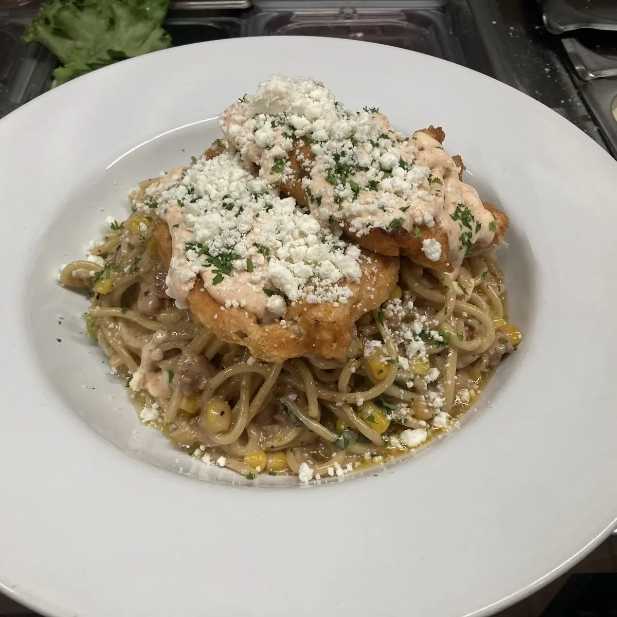 Elote Chicken Carbonara