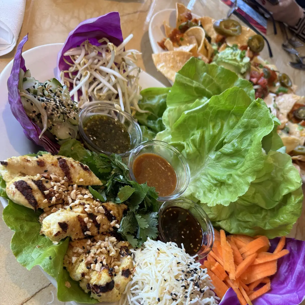 Thai Chicken Lettuce Wraps
