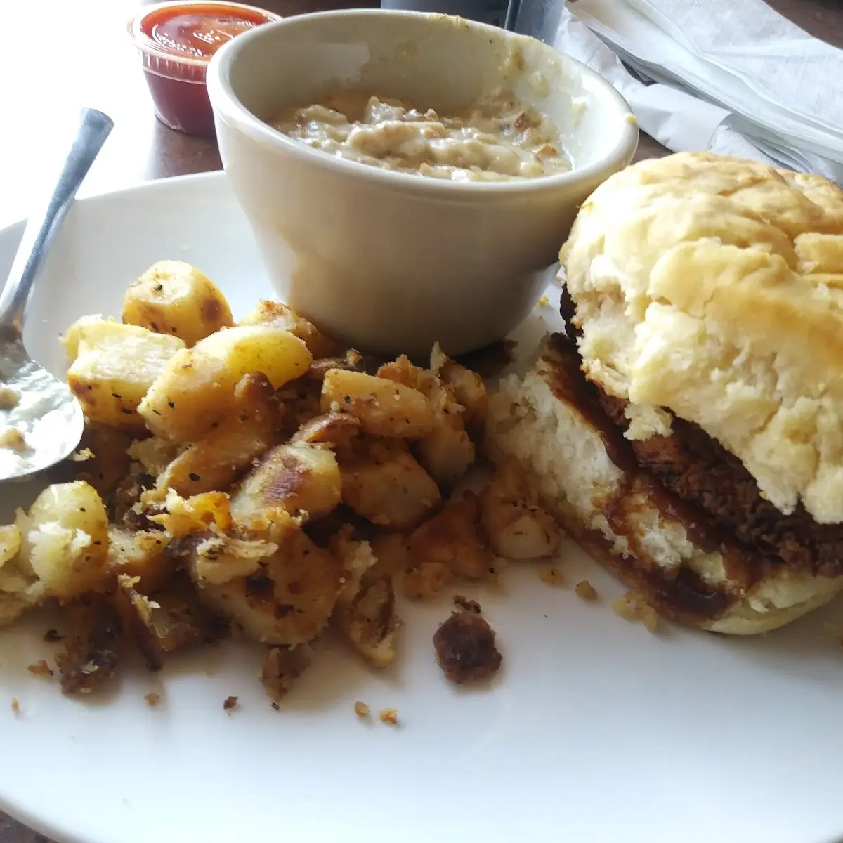 Chicken Biscuits and Sausage Gravy